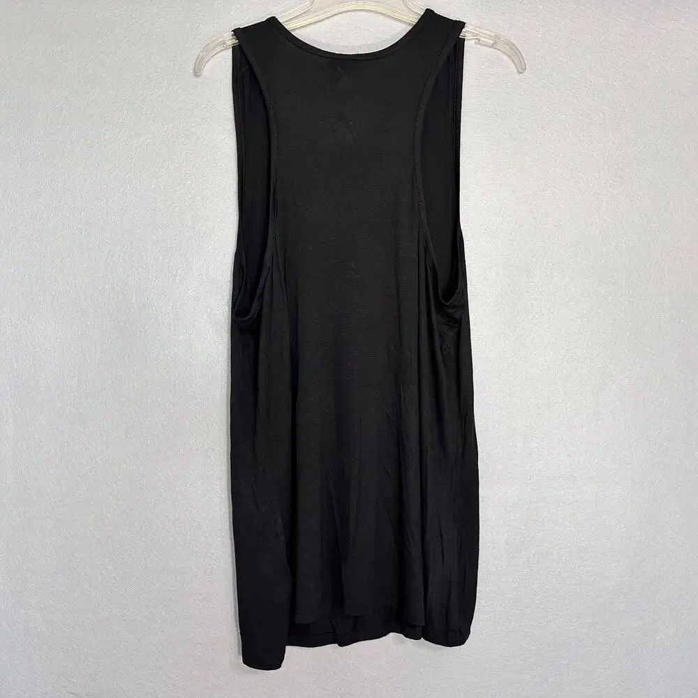 Ocasion Womens Black Tee Paradise Cove Malibu Size 3X Athletic Casual Yoga - Picture 2 of 4